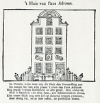 35883 Afbeelding van de voorgevel van het huis Brandaa aan de Oudegracht te Utrecht.N.B. Het huis heeft sinds 1917 het ...